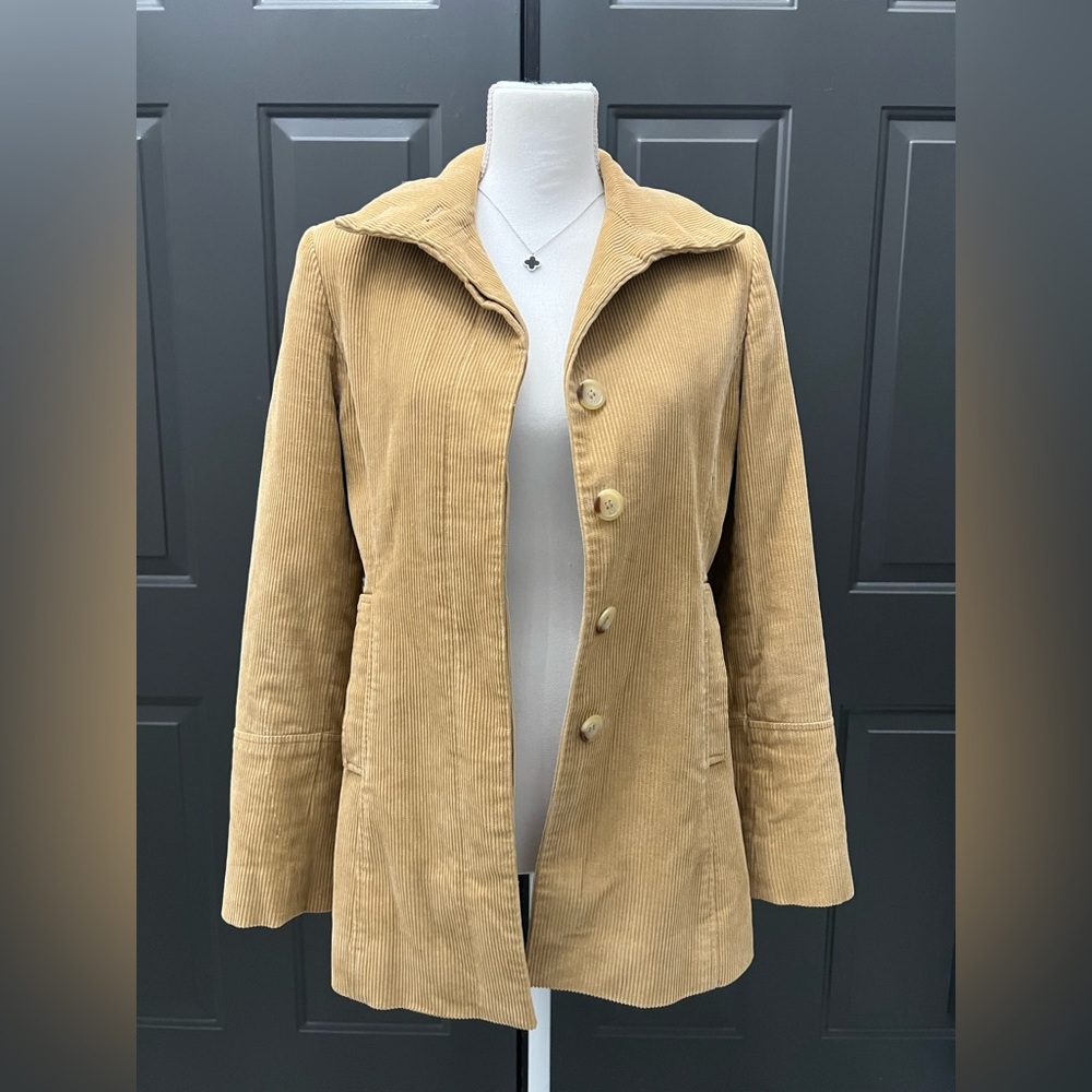 Express Women's Tan Corduroy Trench Jacket